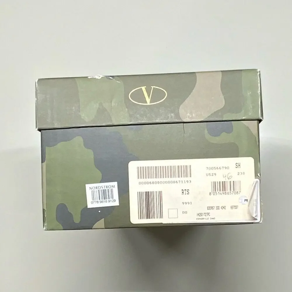 Valentino Garavani | Shoe Box | Camouflage Green | 7.1 W x 12.2 H x 4 D inch